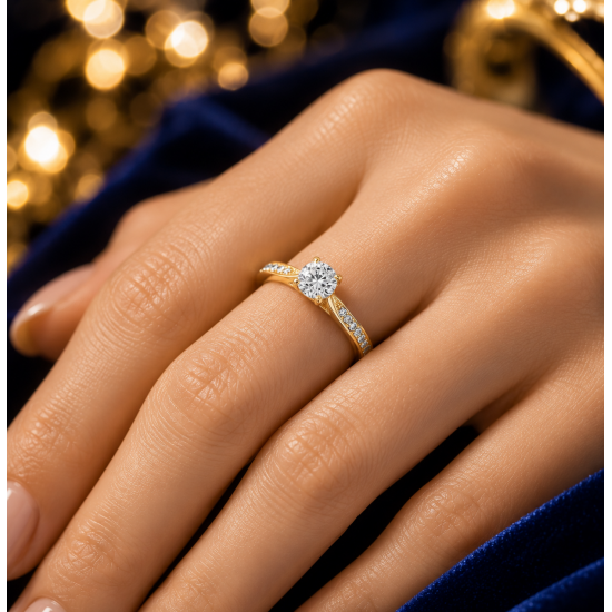 Pre Owned 18ct Diamond Solitaire Ring ZB883